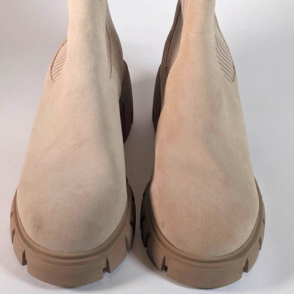 Steve Madden Women's Cream/Tan Ankle High Boots - Size 8.5M with slight heel - Picture 4 of 6